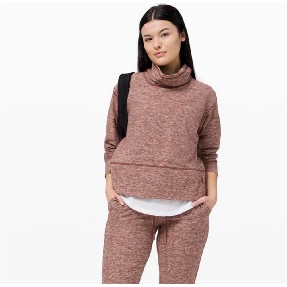 Ready to rulu fleece pullover in Heathered Savannah: lululemon sz6